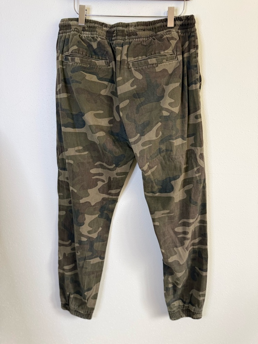 Camo Jogger Pants Women’s Large Green Military Print Drawstring Joggers - Picture 3 of 11
